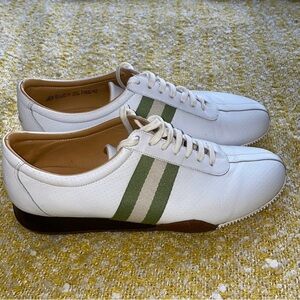 BALLY Classic White Green Sneakers